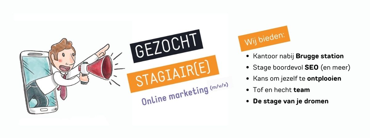 Online marketing stage Banner
